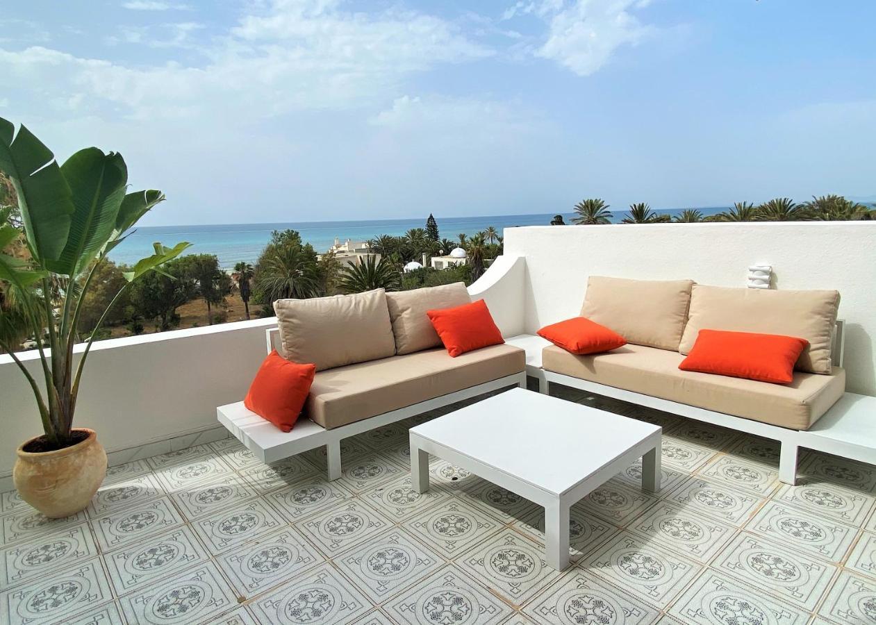 Roof Top Pied Dans L'Eau Panoramic View, 80 Meters From Seaside Hammamet Ngoại thất bức ảnh